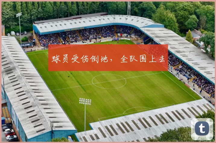 球员受伤倒地，全队围上去
